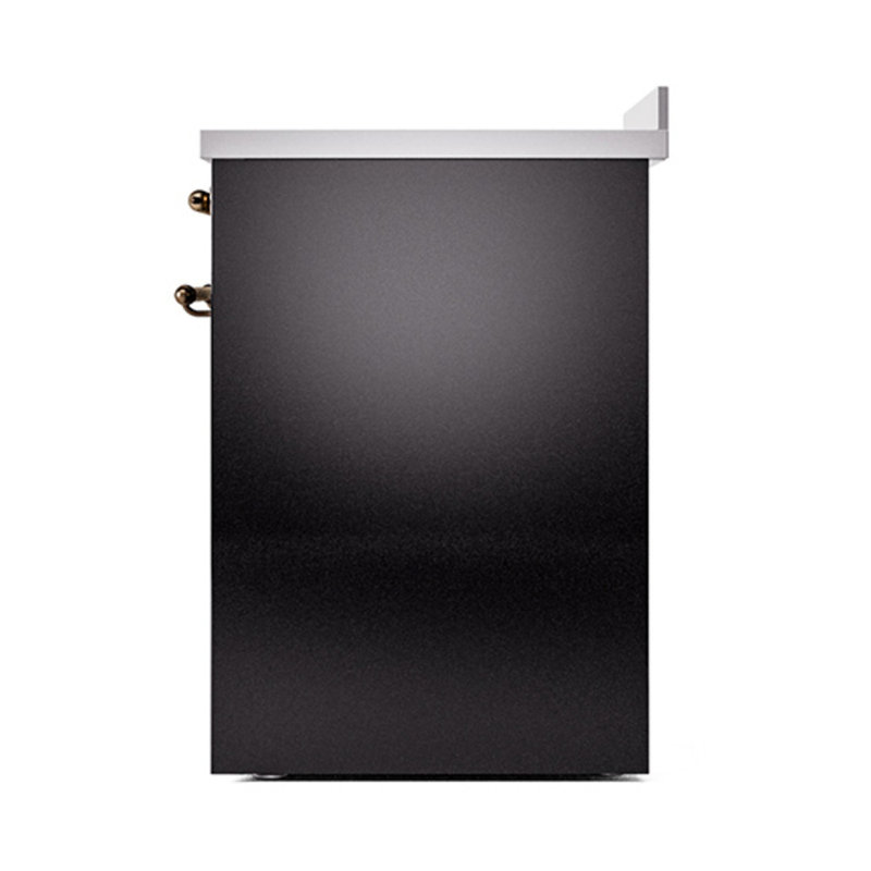 ILVE Nostalgie II Noblesse 30 po à induction, Noir brillant / bronze