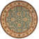Tapis bleu sarcelle / brun clair Crownover