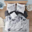 Ensemble d'édredon à imprimé de teinture sur nœuds double / grand avec coussin décoratif-117539167