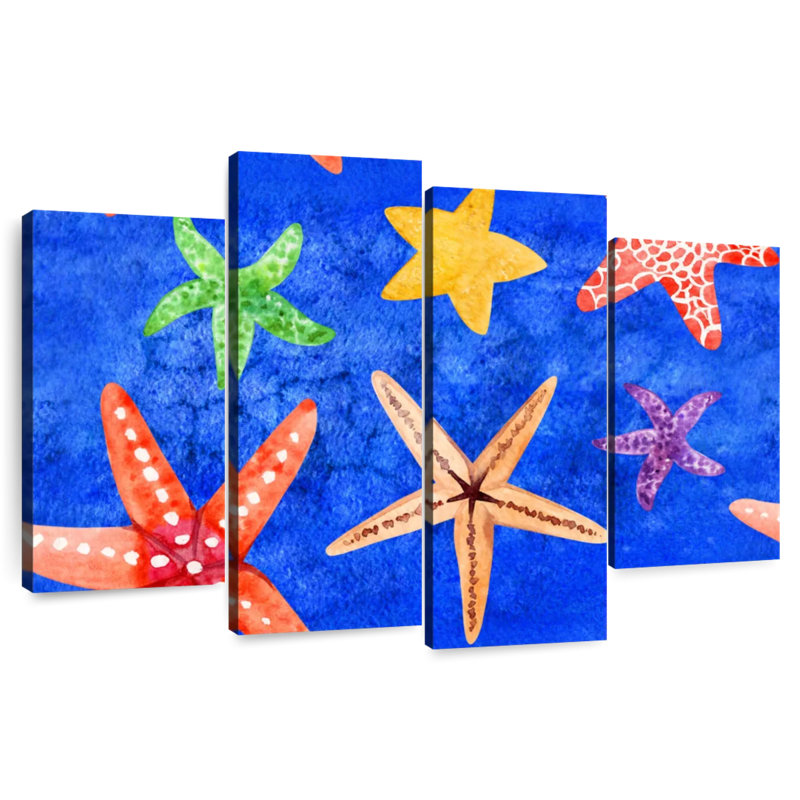 Brampt Underwater Starfish Pattern, 22" H x 36" W