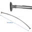 Extendable Curved Shower Curtain Rail 115-183cm