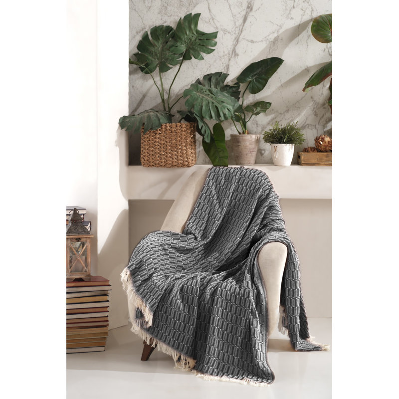 Housse pour canapé anthracite, 67 x 83, 70% coton / 30% polyester, 300 g / m² | Lavable à la machine à 30 ° C, repassable | Protection durable pour les meubles, design élégant pour les salons modernes et la décoration intérieure