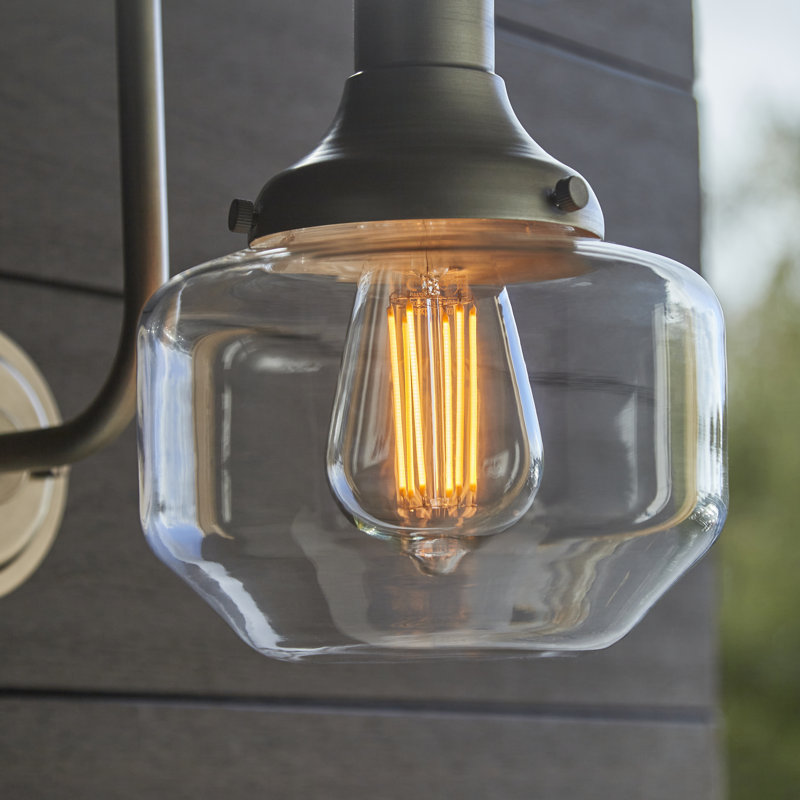 Chyna Outdoor Barn Light, Silver