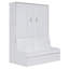 Grand lit avec coussin d'espace, blanc