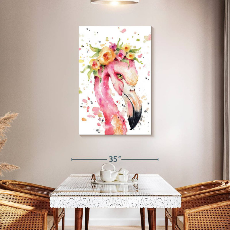 Brampt Little Flamingo, 45" H x 30" W