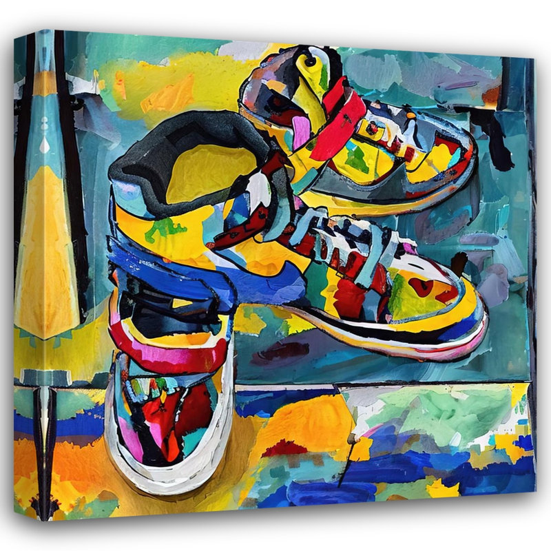 «Air Jordan 17» par Stephen Chambers, impression sur toile tendue, L 30 po x H 30 po