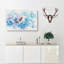Swimming Dolphin Watercolour - Wrapped Canvas-56657848