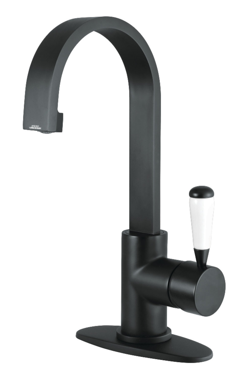 Kingston Brass Paris Single-Handle 1-Hole Deck Mount Bathroom Faucet ...