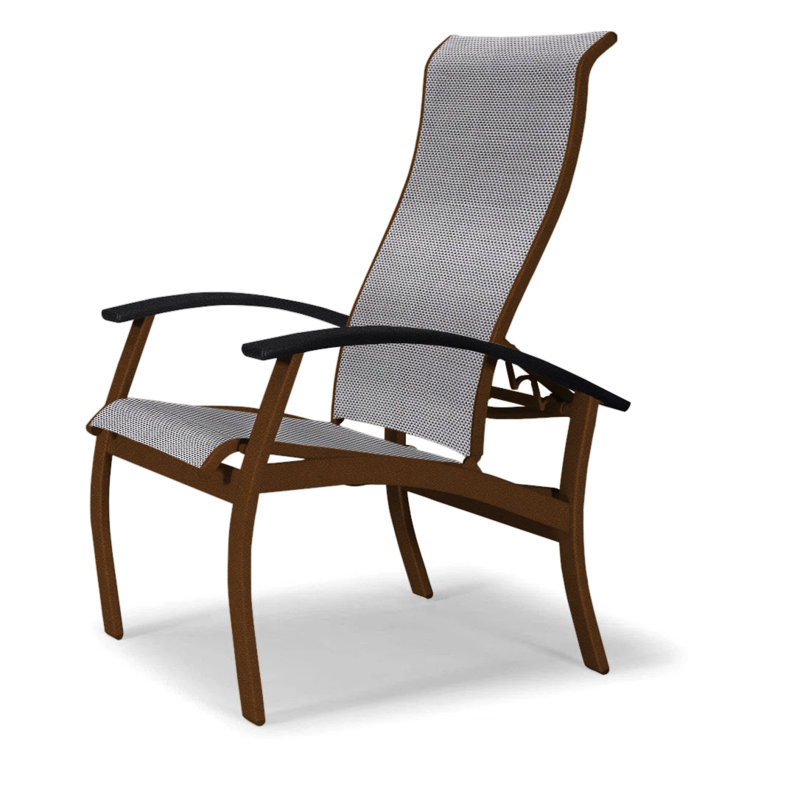 Chaise de patio Askar, Noir, Titane Sunbrella®, Kona texturé