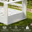 Modern Outdoor Aluminum 2-seater Loveseat With Cushions-1132747168