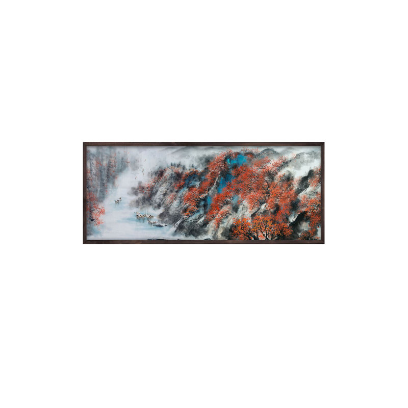 Élégante peinture encadrée décorative, 19,7 po x 47,2 po | Cadre 100% bois massif (épaisseur: 0,8 pouce) | Œuvre d'art durable en 100% panneau de fibres à densité moyenne (épaisseur: 0,1 pouce) | Impression numérique époustouflante pour la décoration de la maison ou du bureau