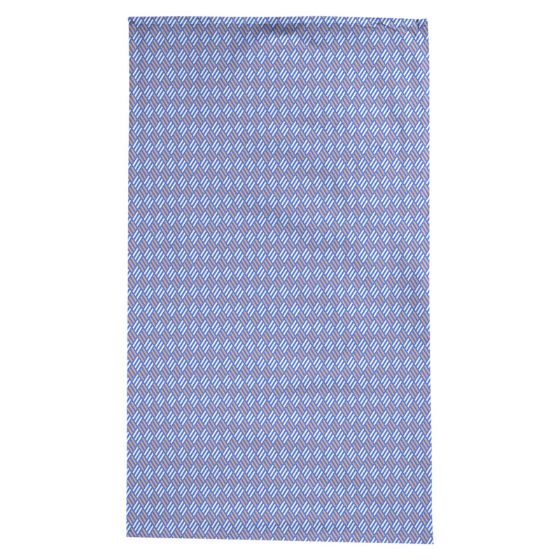 Nappe à carreaux à rayures Leffel, Bleu / orange