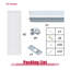 Porte coulissante en miroir blanc 1-Lite-113109707