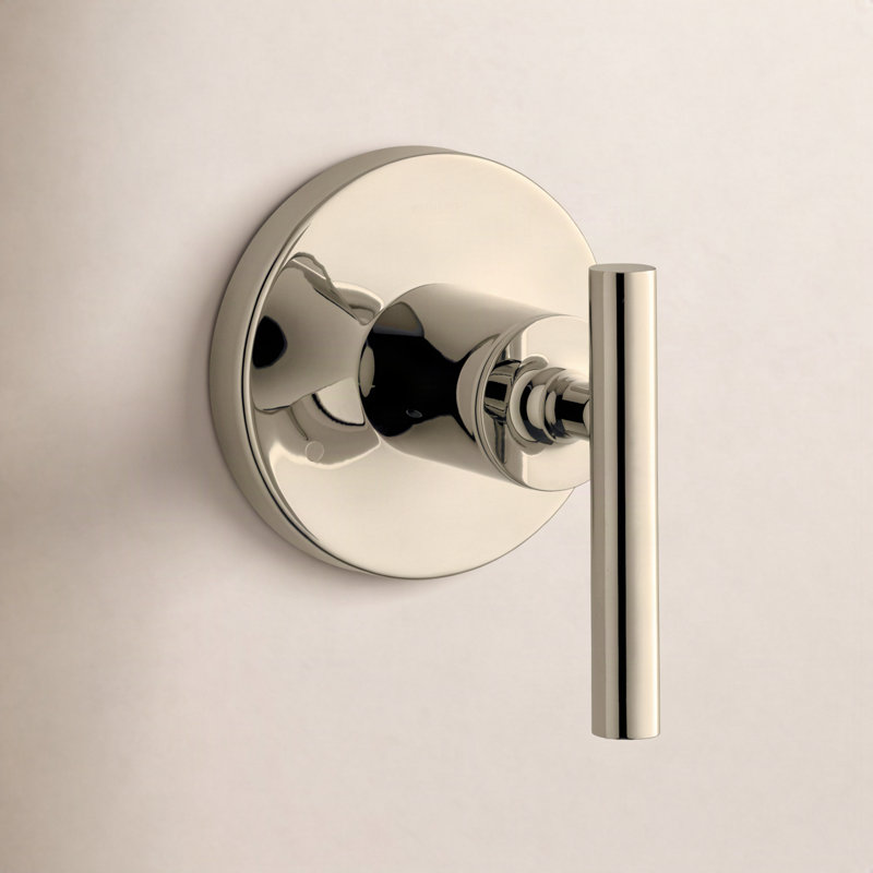 Purist Transfer Valve Trim with Lever Handle, Vibrant French Gold