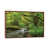 Toile avec cadre en bois brun classique
