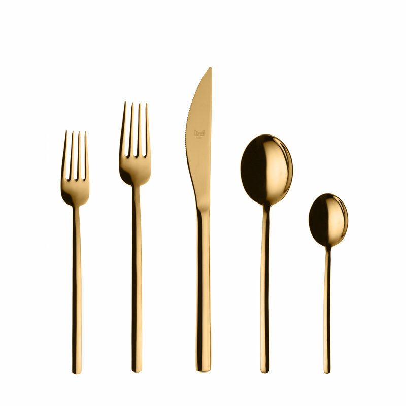Mercer41 Stainless Steel Flatware Set, Gold