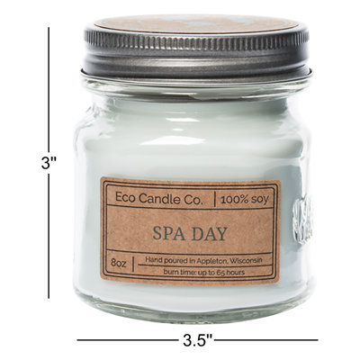 Scented Jar Candle with Glass Holder