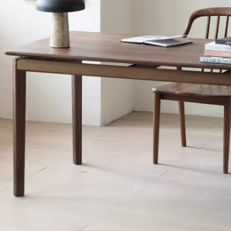 Solid Black Walnut Wood Study Desk