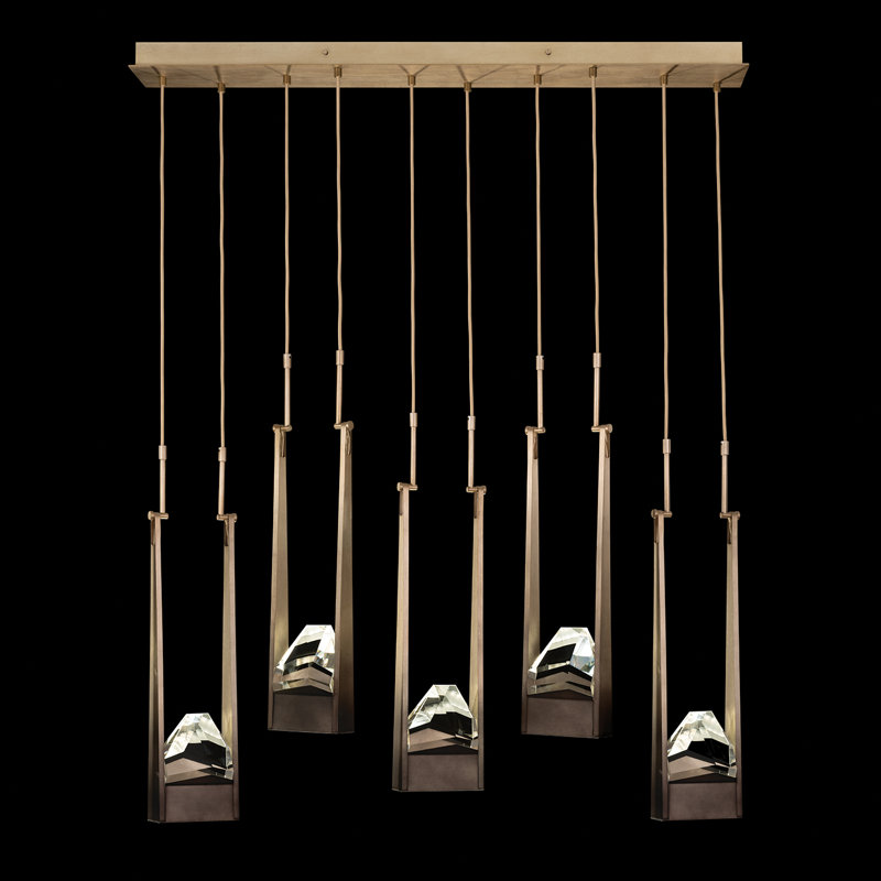 Strata 10 - Light LED Pendant, Soft Bronze