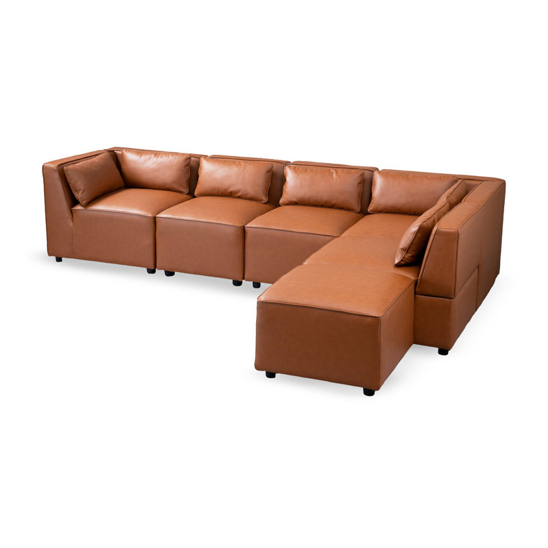 Canapé modulaire en cuir Wexford