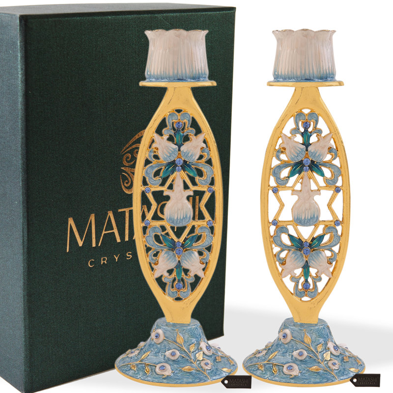 7.4'' H Pewter Tabletop Candlestick