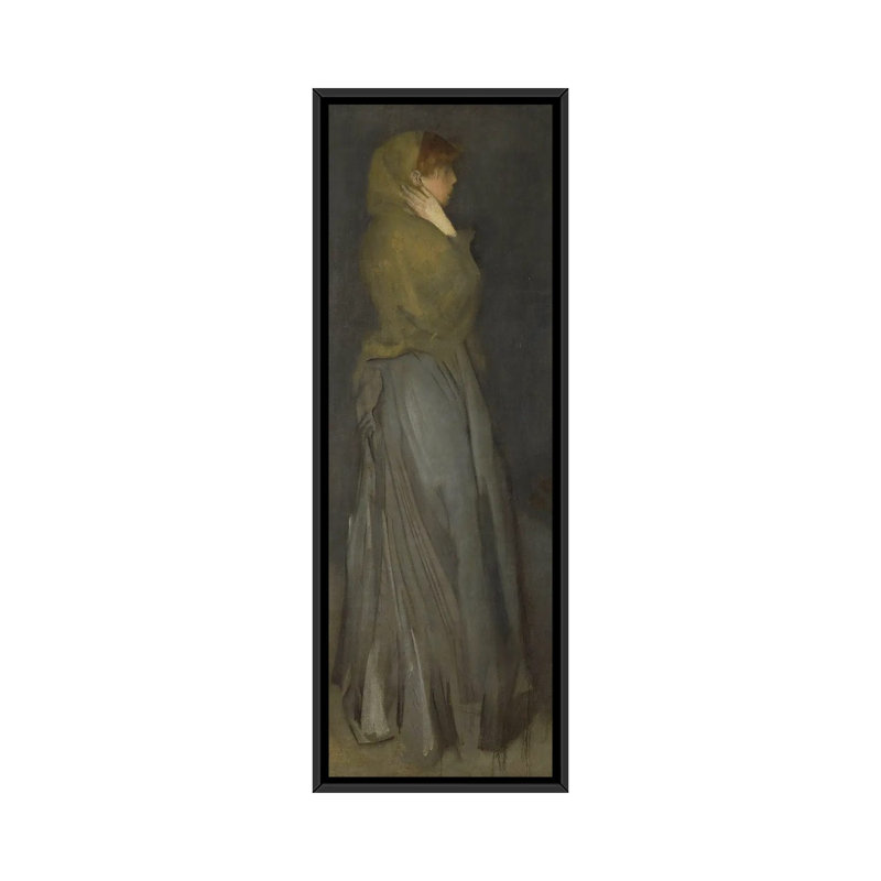 Print, 121.92 cm H x 40.64cm W x 4.445cm D, Black