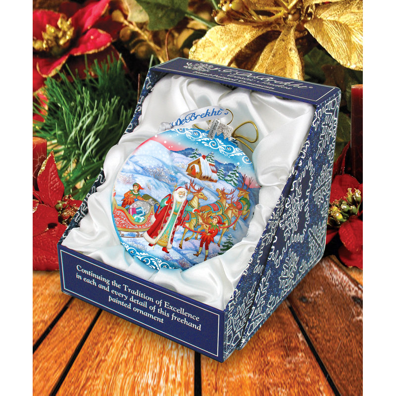 Ornement en forme de boule Holiday Splendor, H 5,5 po x l 5 po x P 5 po, Christmas 1