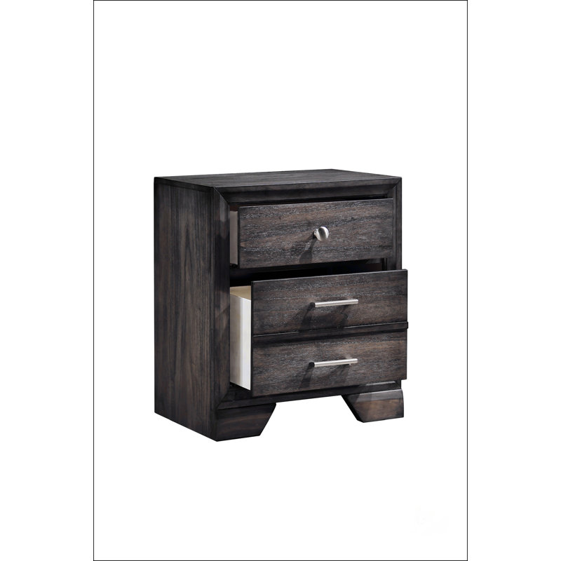 Nightstand Bedside Table With Drawers