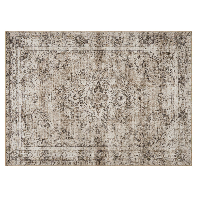 Machine Washable Low-Pile Vintage Rugs With Non-Shedding for Entryway Nursery Bedroom Living Room for Kitchen Bedside Entrance Thick and Soft Durable Easy to Clean