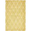 Tapis jaune à motif géométrique arrière-1255172192