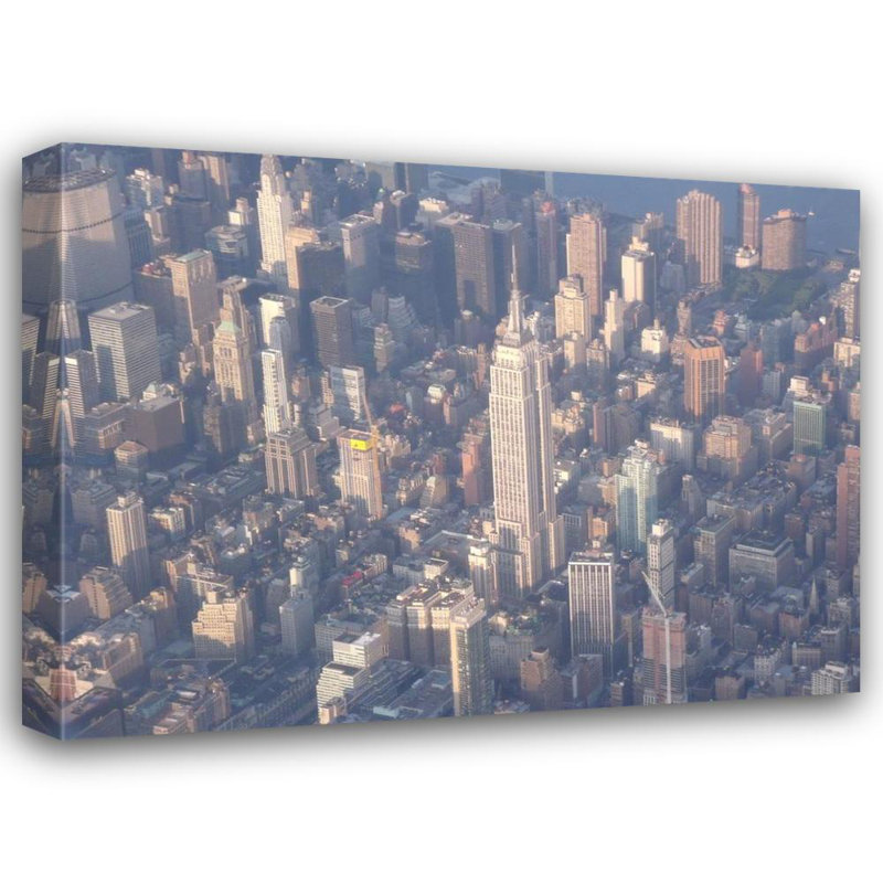 New York City Empire State Building, H 28 po x l 37 po