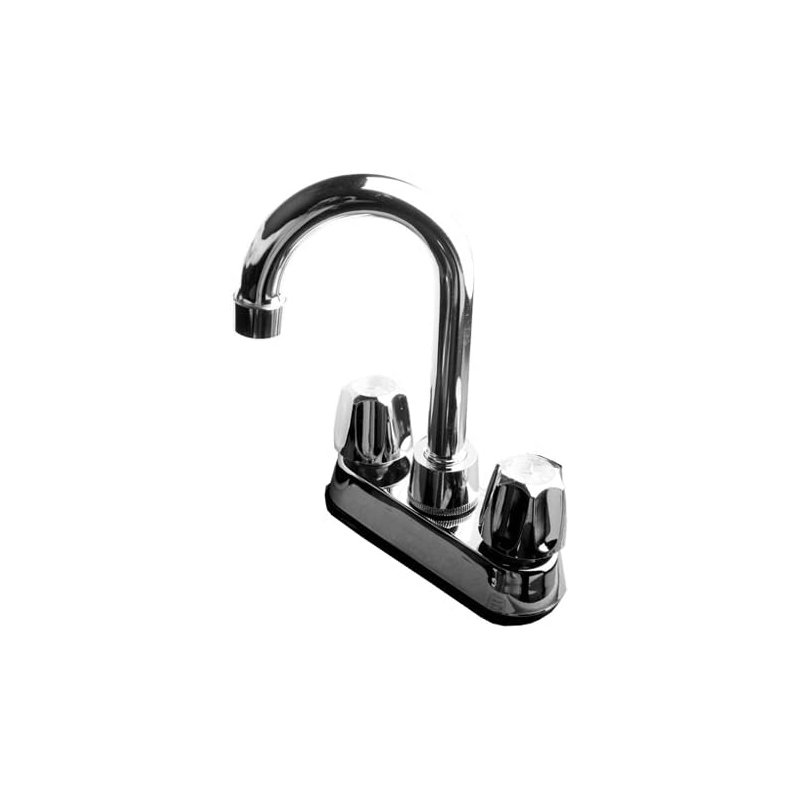 Robinet de salle de bain central en métal
