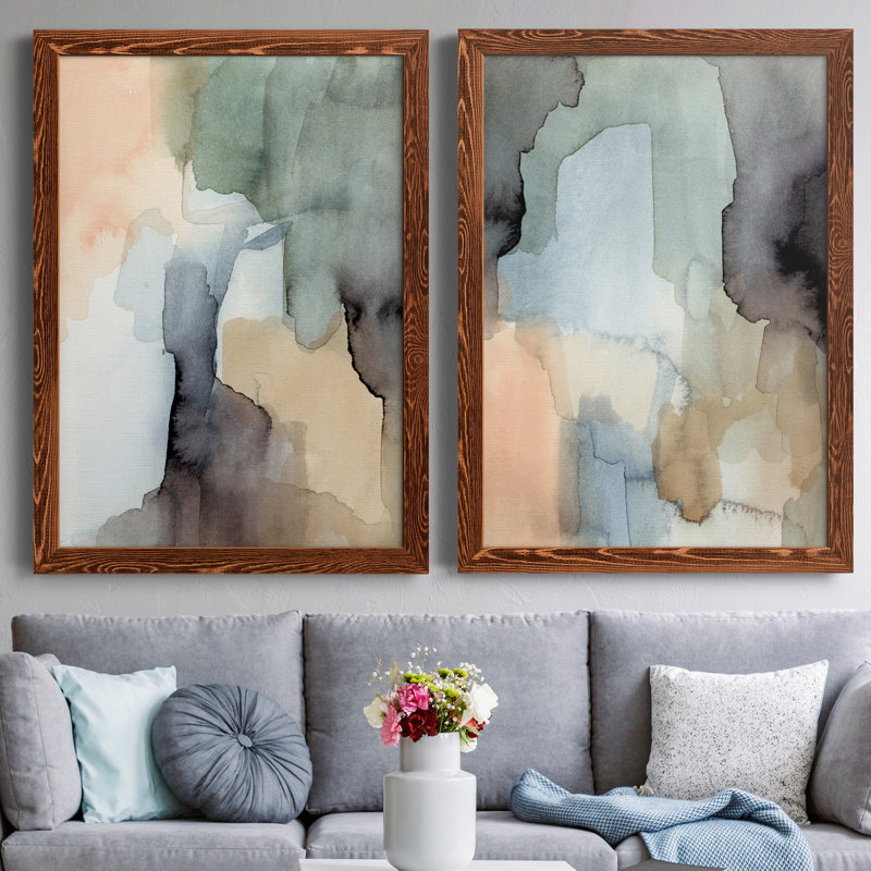 Nectar III - ensemble de 2 reproductions d'art sur toiles, H 43,5 po x l 31,5 po x P 1 po, Érable
