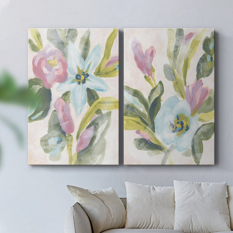 Toile tendue à motif floral Fresco I-Premium Gallery, H 27 po x l 36 po