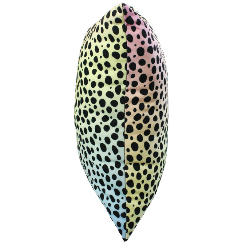 Emer Animal Print Reversible Throw Pillow, Pastel Gradient