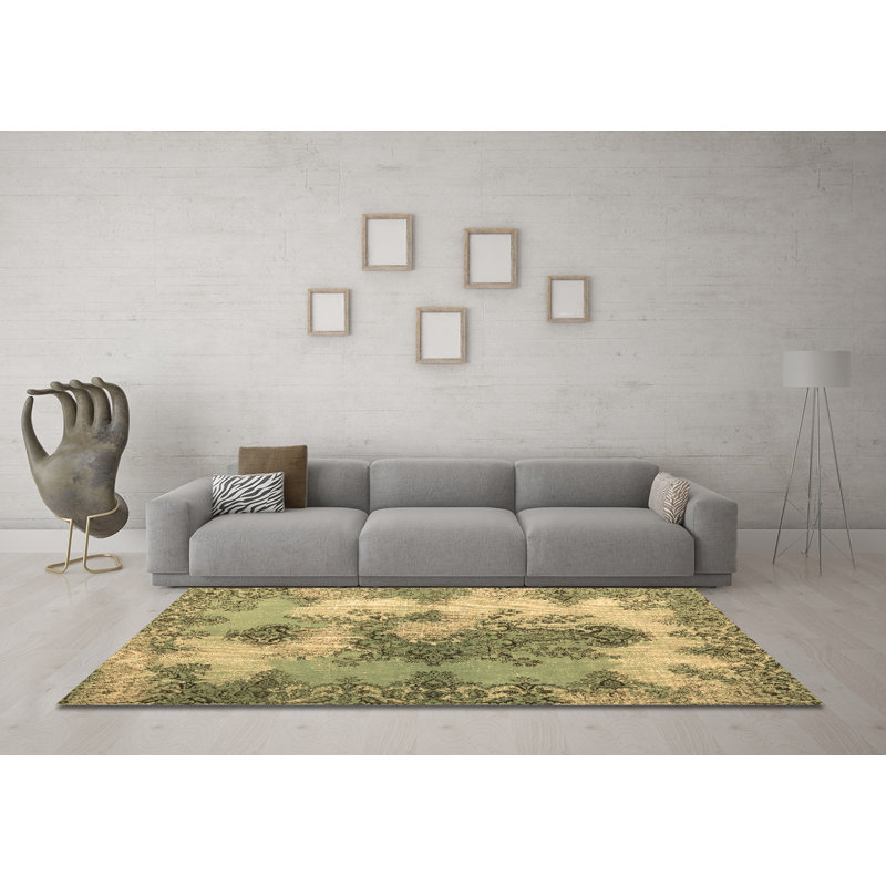 Ekong Performance Oriental Indoor Rug, Square 6'