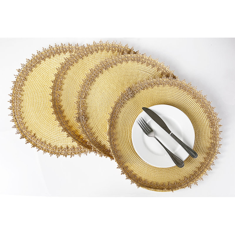 Ensemble de napperons ronds 15 po Nautral