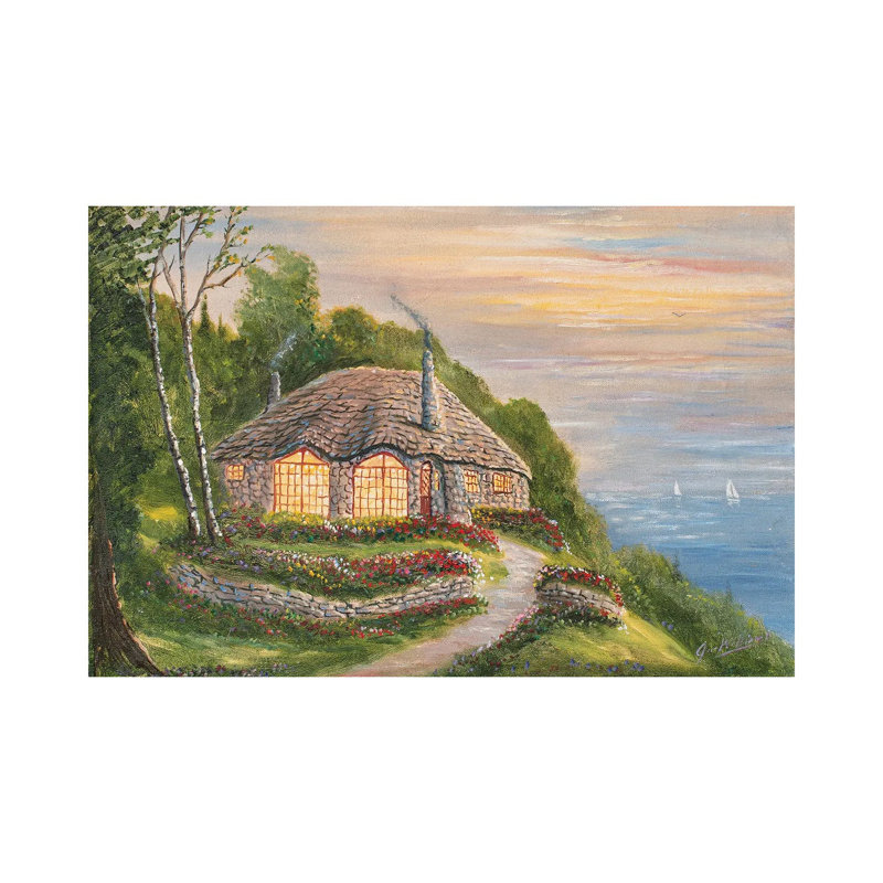 Charlevoix Cottage by Jim Williams - Wrapped Canvas Painting, 20.32 cm H x 30.48 cm W