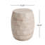 Outdoor/Indoor Lightweight Concrete Side Table/Travertine Finish