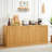 67-Inch Modern Wavy Sideboard, Curved Contour Design Storage Cabinet, 6-Door Cabinet With Storage Function, Suitable For Kitchen / Bedroom / Living Room,67.0"L X 15.7"W X 27.7"H-1947742281