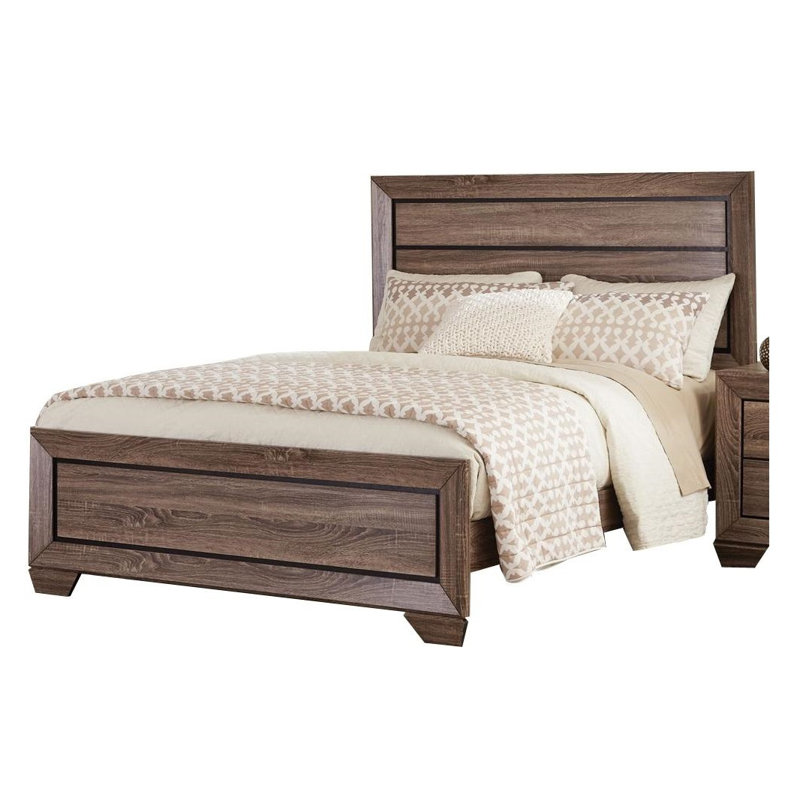 Gussie Standard Bed, Queen, Washed Taupe
