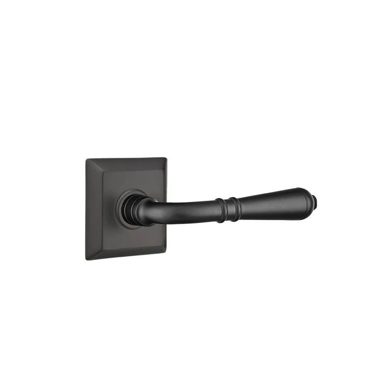Privacy Door Lever, Right, Flat Black