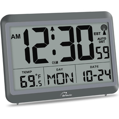 Digital Electric Tabletop Clock with Alarm Gray