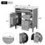 Meuble-lavabo simple 30 po avec comptoir en céramique