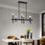 Lustre pour îlot de cuisine à 6 lumières à intensité variable pour salle à manger-1603601954-1609240866