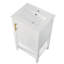 Meuble-lavabo autoportant simple Mikkia avec plateau en céramique-1290542407