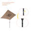 Wylde 10x6.5' Solar LED Market Umbrella-1397514137