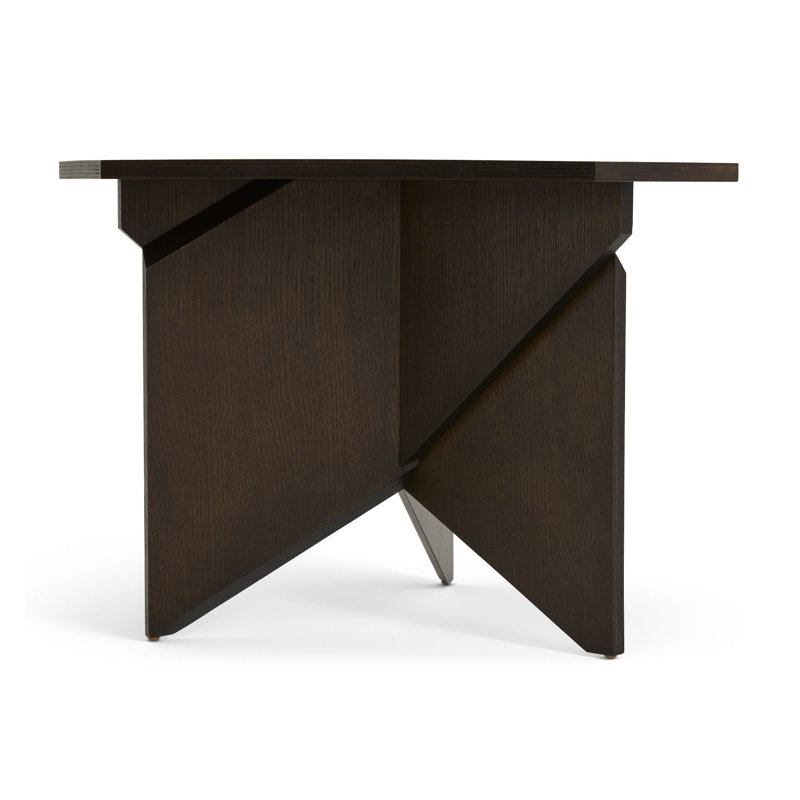 Frank Lloyd Wright Rockford Table, Dark Brown Wood