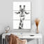 Brampt Happy Giraffe en noir et blanc-108539799