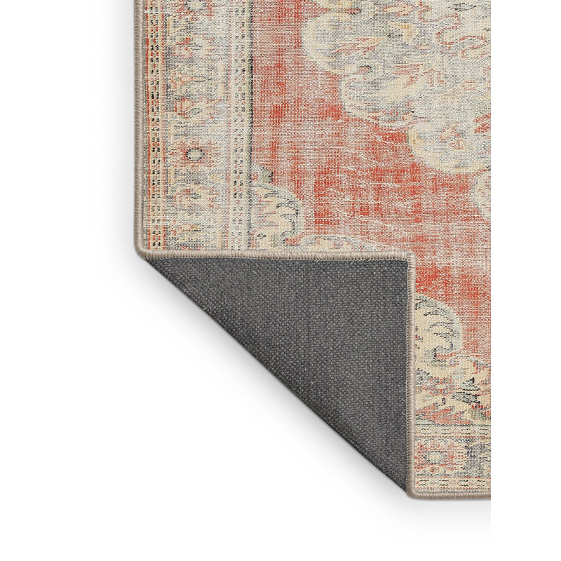 Tapis oriental en laine beige / rouge, Rectangle 7 pi x 10 pi